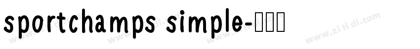 sportchamps simple字体转换